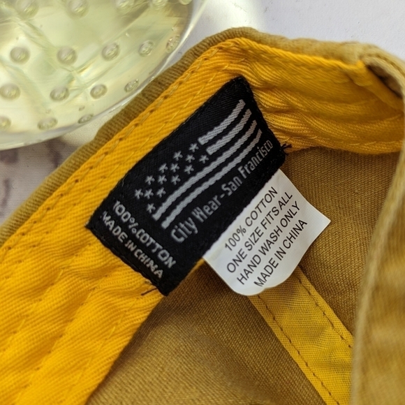 San Francisco Hat Yellow Dad Embroidered Strapback Cap Baseball Unisex City Wear - Picture 6 of 8